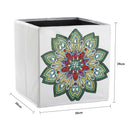 DIY Diamond Painting Flower Folding Storage Box Desktop Sundries Organizer