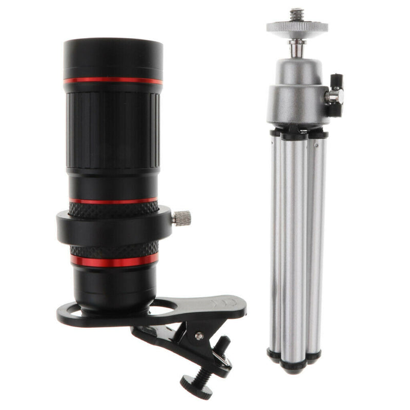 Cell Phone Telephoto Lens, 18X Zoom Telephoto Camera Lens, Stronger Phone Tripod