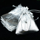 25pcs Drawstring Organza Voile Jewelry Favour Wedding Candy Gift Pouch Bags I4D1