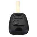 2 BTN Remote Key Fob +Transponder Chip For Peugeot 307 ID46 P/N 73373067C F9Q1