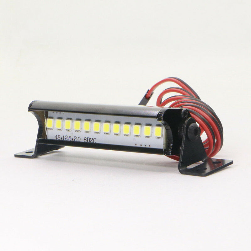 Super Bright 12LED Light Bar Roof Lamp Accessories for TRX4 SC0 KM2 RC Crawler