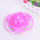 Baby Kids Feeding Dish Gyro Bowl Universal 360 Rotate Spill-Proof Bowl Plate