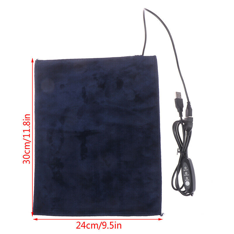 24x30cm USB Electric Cloth Heater Pad Heating Element Clothes Seat Pet WarmerS3C