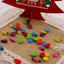100pcs Micro Landschaft Wooden Colorful Durable Ladybird Refrigerator Stickers