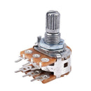 2 Pcs B50K 50K Ohm 6 Terminals Dual Linear Rotary Taper Potentiometers E3L7