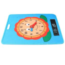Kids Montessori Cognitive Clock Time Board Teaching Aids Erasable Toys