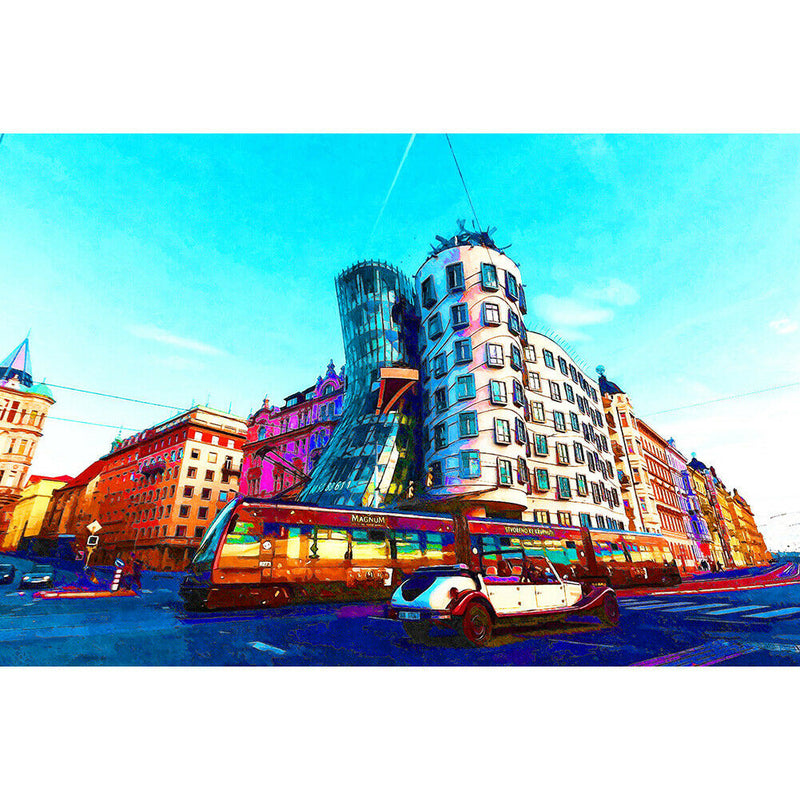 Colorful Street View Paper Puzzles 1000pcs Adults Kids Jigsaw Assemble Toys