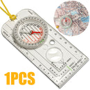 Magnifying Orienteering Compass Map Scales Ruler Navigation Map Scouts Ruler