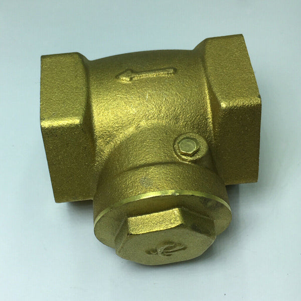 Durable Brass Spring Check Non-Return Horizontal Type Valve Size DN32 Thread