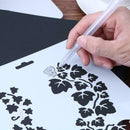 Grape Vine Lace Ruler Template DIY Photo Album Hollow Stencils Drawing Tool