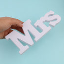 wedding birthday party decoration white letters mr & mrs wedding creative signLJ