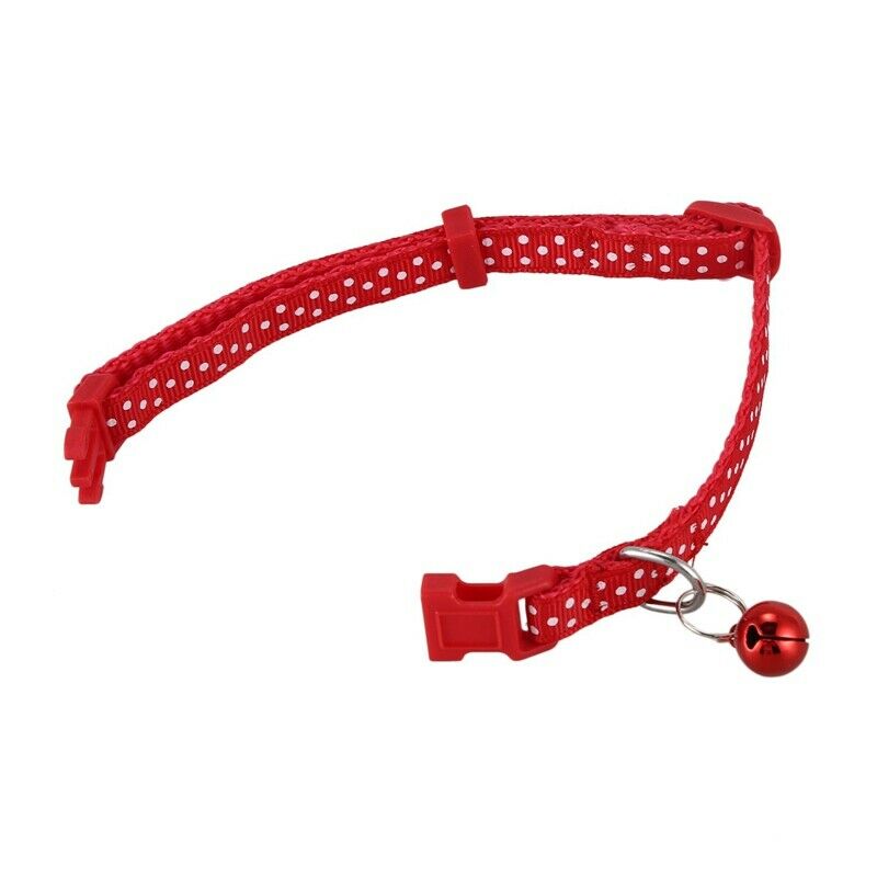 Pet Dog Puppy Cat Collars Fashion Polka Dot Print Adjustable Pet Animals pp