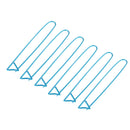 6Pcs Blue Stitch holders Large Metal Locking for crocheting knitting 12cm