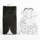 50 pairs dragee Box black groom + white bride for Wedding D7T9