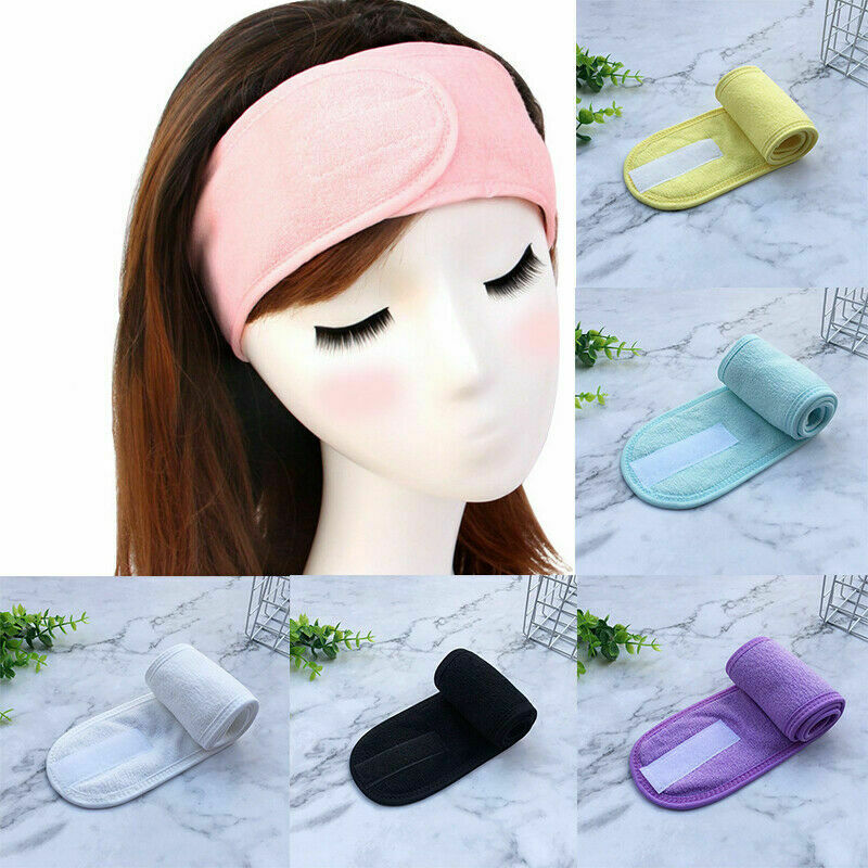 Women Towel Hair Band Wrap Wide Headband Spa Bath Shower Yoga Sport Make Up Wrap