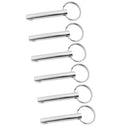 10mm Dia Boat Top Quick Release Pull Ring Detent Pin,Stainless Steel 10PCS