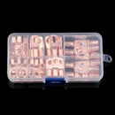60Pcs Electrical Copper Lug Cable Wire Connectors Crimp Terminal SC6-25 Set Kit
