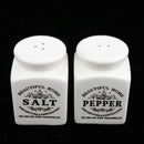 4Pcs White Ceramic Cruet Set for Oil Vinegar Salt Pepper Kitchen Tool Gadget
