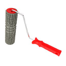 Embossed Rubber Paint Roller Decorative Graining Knurling Home Wall Rolling