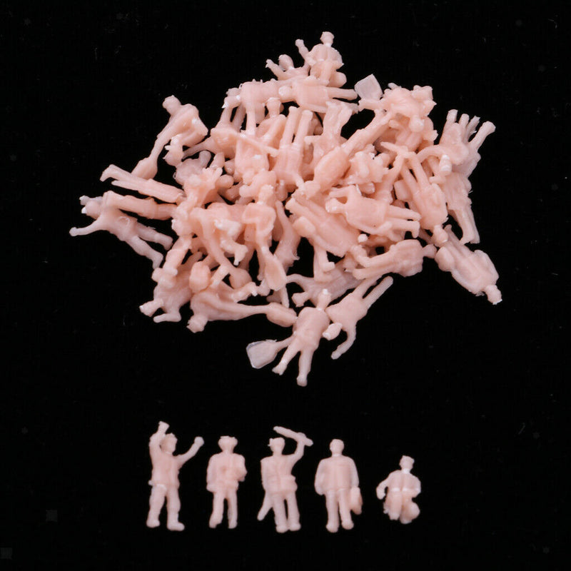 1/150 Scale Worker Action Figures N Train Roadway Scene Building Props Accs