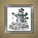 Xmas Snowman Embroidery 5D Diamond Painting DIY Cross Stitch Art Home Decor
