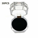30X Jewelry Package Ring Earring Box Acrylic Transparent Wedding Packaging BOXES