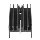 20x Black Aluminum Cooler Heat Sink Heatsink 25x15x10mm for TO-220 IC D9W4