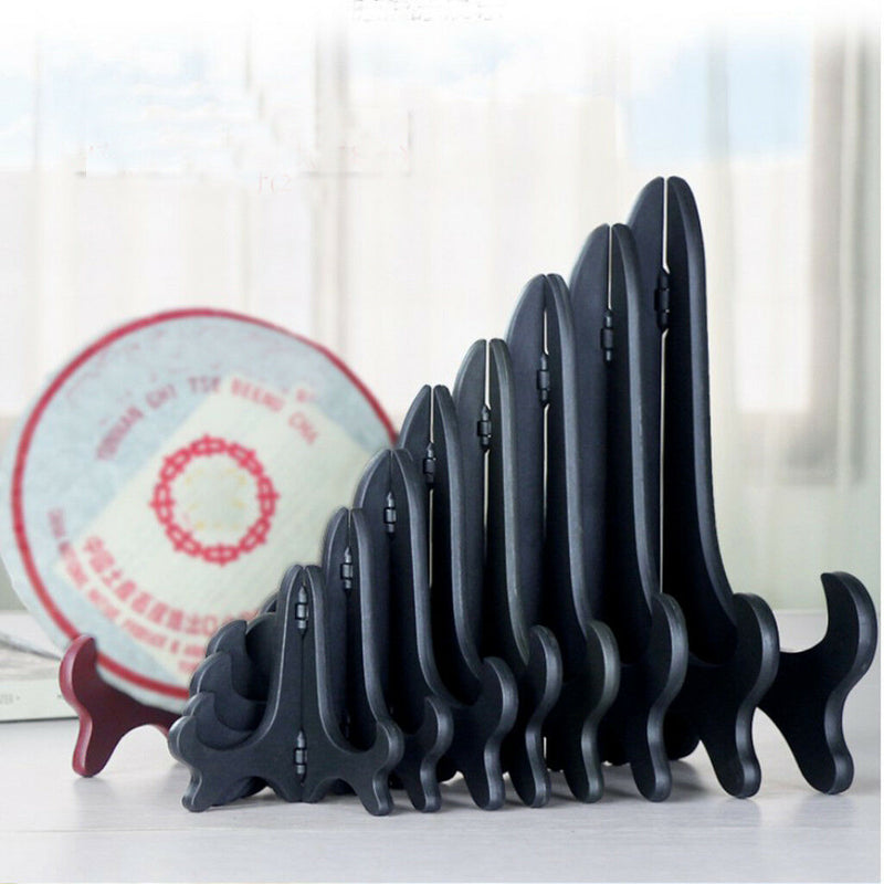 11 inch Acrylic Easel Bowl Plate Photo Frame Holder Book Display Stand Black