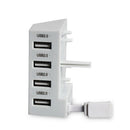 ABS Modern 4 Port USB 2.0 HUB USB Extension Adapter Fit For Xbox One S Console