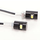 2X White Motorcycle S LED Bolt Lamp Car Universal License Plate LightOA