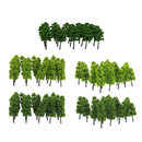 80Pc Plastic Green Trees Train Railways Park Architecture 1/150 1/200 1/250