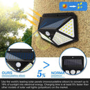 1pc 100LED Solar Motion Sensor Wall Light Waterproof Yard Security Lamp SN9F