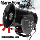 Car Warning Alarm Police Fire Siren Horn PA Louds Speaker Sounds System 6 M4Y9