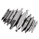 10Pcs/Lot Combined Countersink Bits 60 Degree Center Drill Set Hss Metal Dr