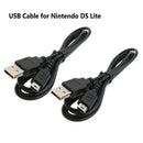 2pcs USB Charger Power Cable Wire Fit for Nintendo DS Lite Handheld Consoles