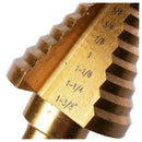 1/4-1-3/8 inch Titanium Steel Metal UNI Variable Stepped Down Drill Bit Unb P8D6