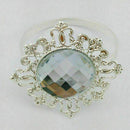 12PCS Diamond Napkin Ring Serviette Holder Wedding Dinner Decor Banquet S3F1