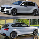 2x Side Skirt Stripe Stickers Decals for BMW 1 3 4 5 6 Series (Solid Black)