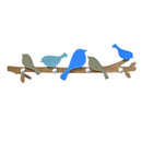 Rustic Wooden Board Wall Hanger Hook With Birds Clothes Towel Hanger Rack