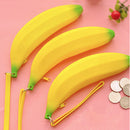 Novelty Silicone Portable Banana Coin Pencil Case Purse Bag Wallet Pouch A 3C