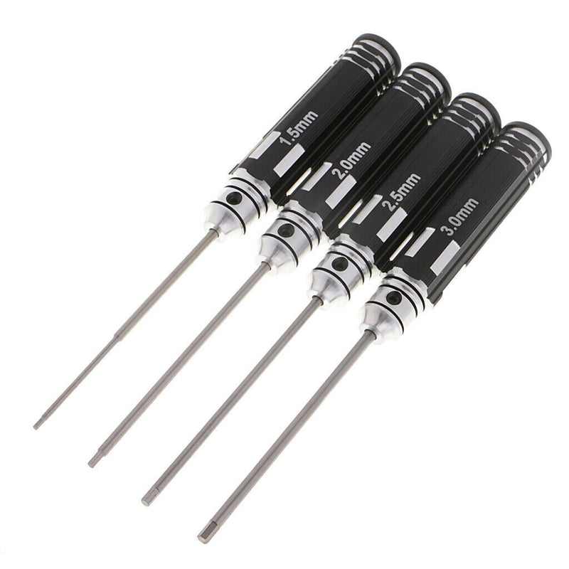 4PCS RC Repair Tools Head Hex Screw Drivers 1.5/2.0/2.5/3.0mm Kit for RC Car