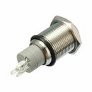 12V 16mm Car LED Light Momentary Horn Button Metal Switch Push Button red