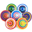 15x Wooden Spinning Top Montessori Intelligence Development Toys Multicolor