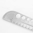 1pc Large Stainless Steel Angle Protractor Ruler Degree Measuring Tool