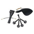 4/4 Violin Chin Rest Chinrest with Tuning Peg Tailpiece Fine Tuner Tailgut