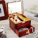 Dancing Ballerina Music Box Plastic Jewellery Box Girls Carousel Hand Crank