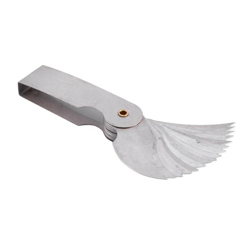 R26-80mm Measure Tool 16 Leaves Metal Radius Gauge Gage