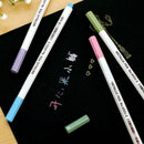 10 Color Metallic Art Marker Fine Liner Coloring Brush Pens Art Craft Pen