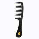 2 Pcs Hairstyle DIY Wide Tooth Plastic Curly Hair Care Handgrip Comb 9"