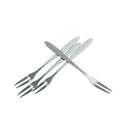 6pcs creative stainless steel fruit sign two tooth fork cake dessert fork ï¼W